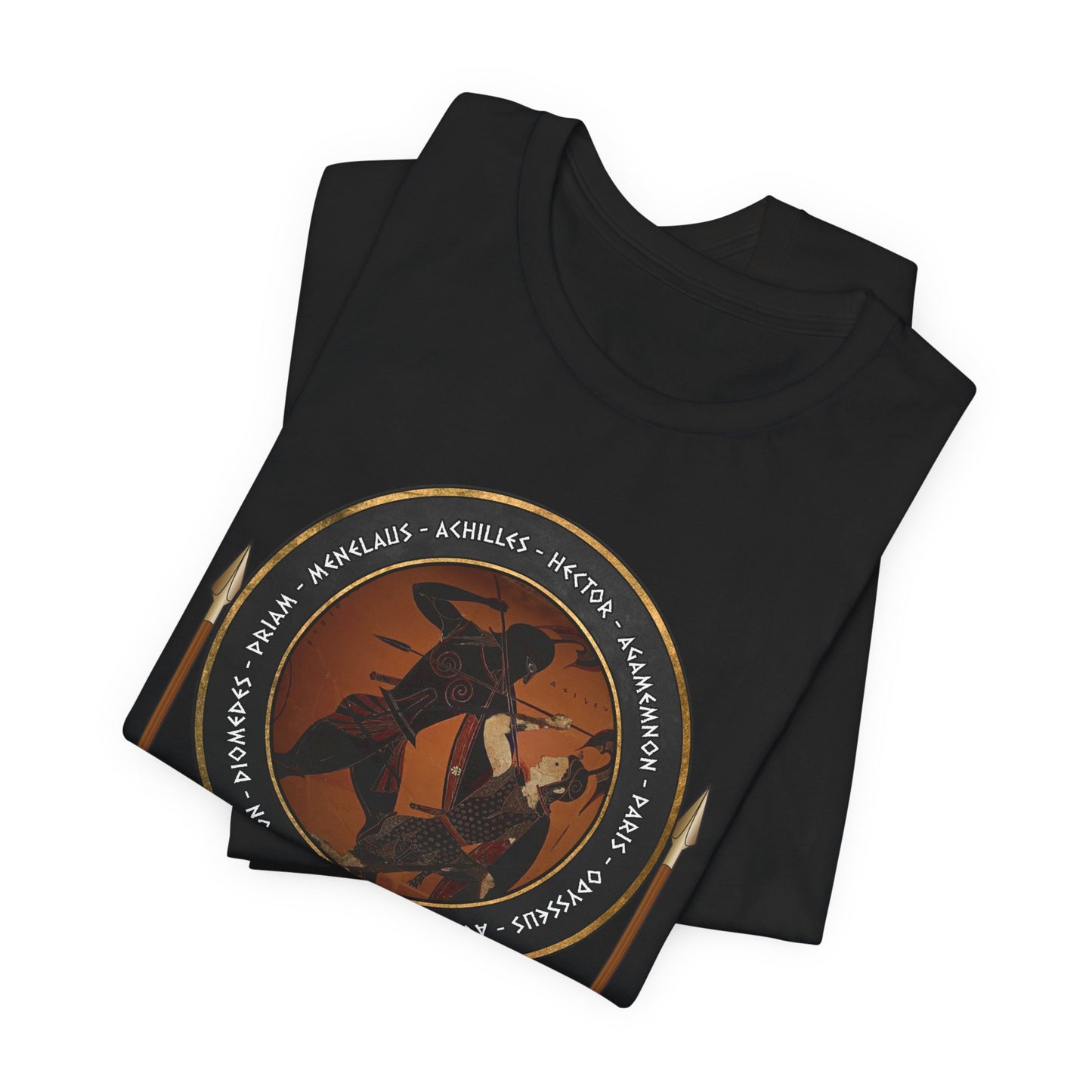 Trojan War - Achilles and the Heroes of the Trojan War - Homer's Iliad  - Ancient Greek History T-shirt