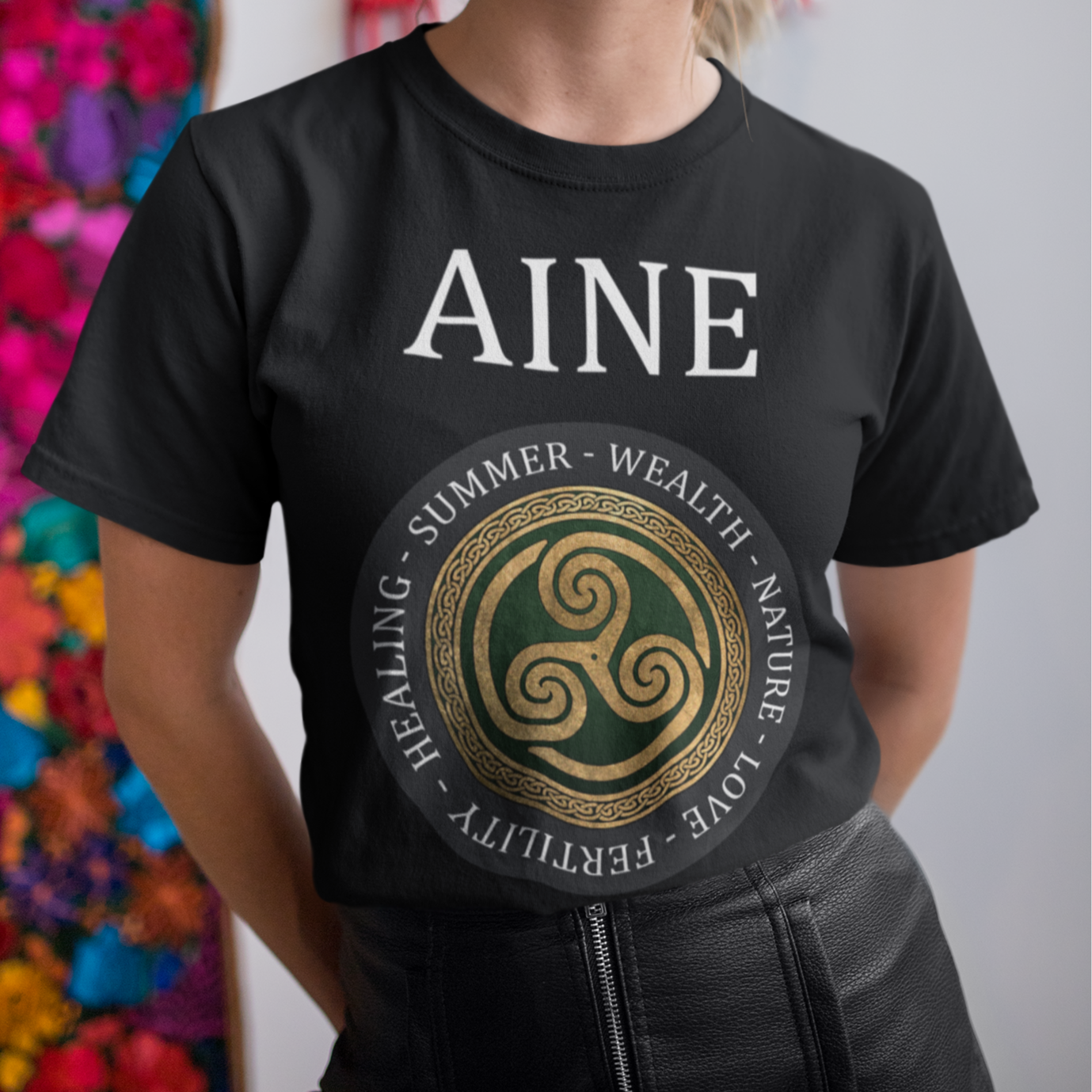 Aine Ancient Celtic and Irish Goddess of Summer, Prosperity and Love T-Shirt