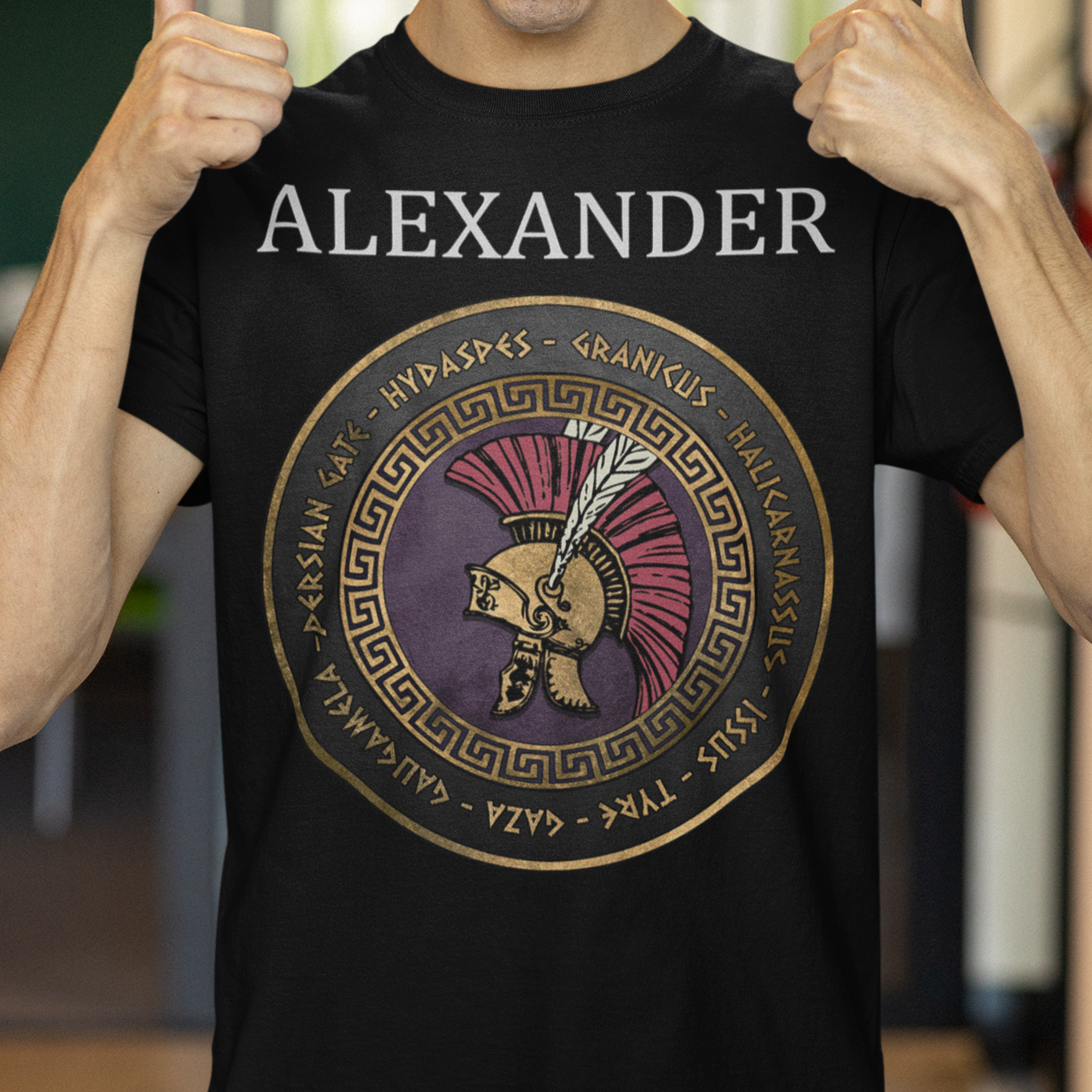 Alexander the Great Famous Battles Ancient Greek History T-shirt