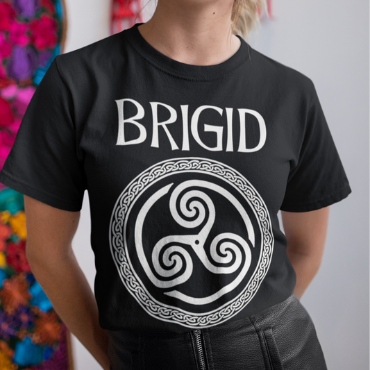 Brigid Celtic Goddess Triskelion Symbol T-Shirt