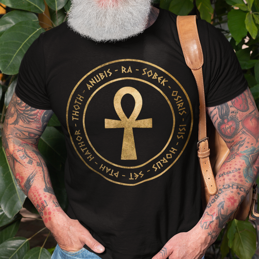 Egyptian Gods the Ancient Gods of Egypt Ankh T-Shirt