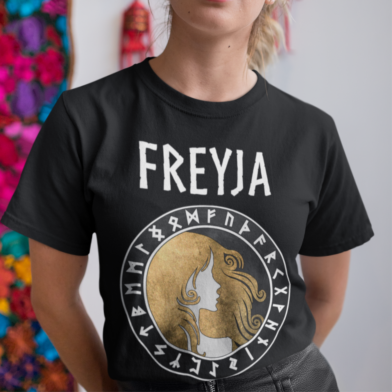 Freyja Norse Goddess of Love, Battle and Fertility Symbol T-shirt