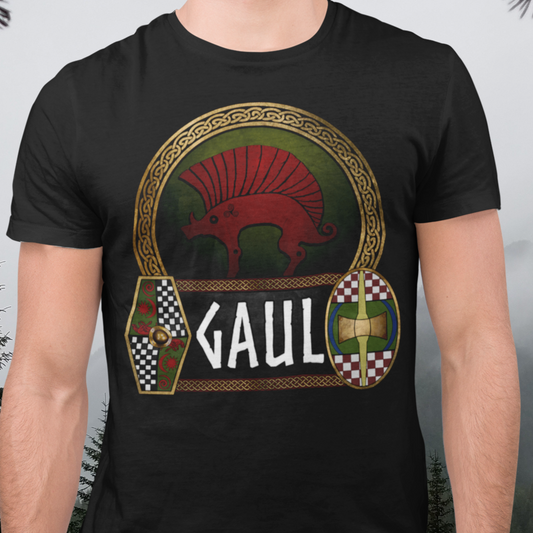 Gaul Ancient Gaelic Boar - Celtic Warrior Shields - Gaelic Heritage T-shirt