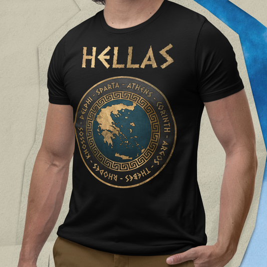 Hellas Ancient Greek Polis - City-States of Ancient Greece T-shirt