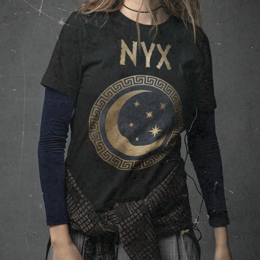 Nyx Greek Goddess of Night Ancient Symbol T-shirt