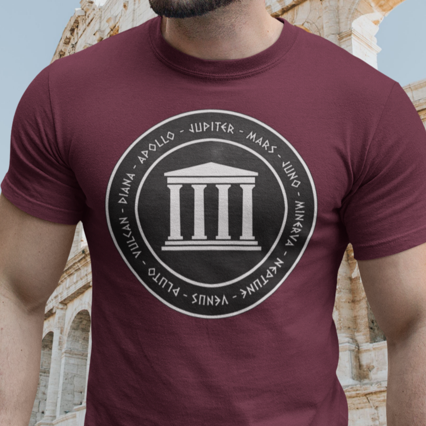 Roman Pantheon - Gods and Goddesses of Ancient Rome T-Shirt