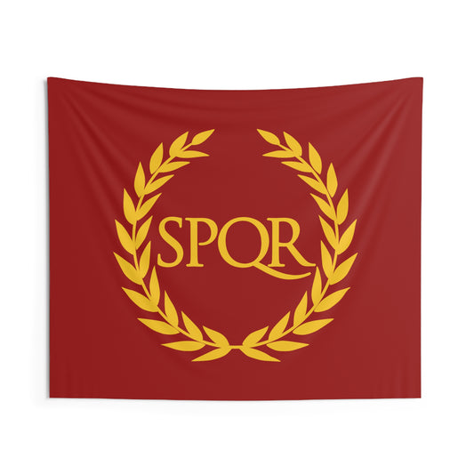 SPQR Ancient Rome Symbol Indoor Wall Tapestry 60" x 50"