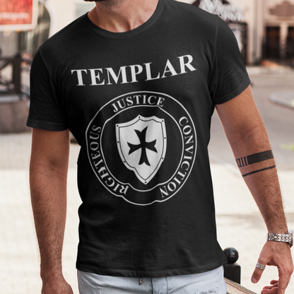 Templar Virtues of the Knights Templar Shield T-shirt