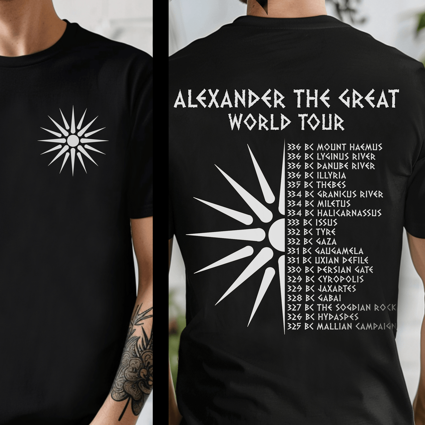 Alexander the Great World Tour T-shirt