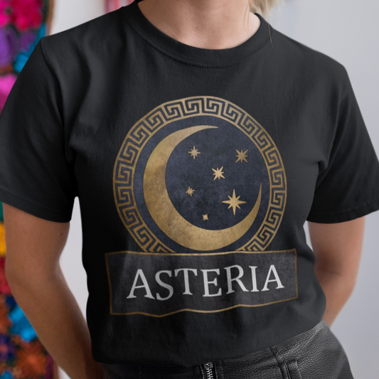 Asteria - Ancient Greek Goddess of the Stars Symbol - Greek Mythology T-shirt