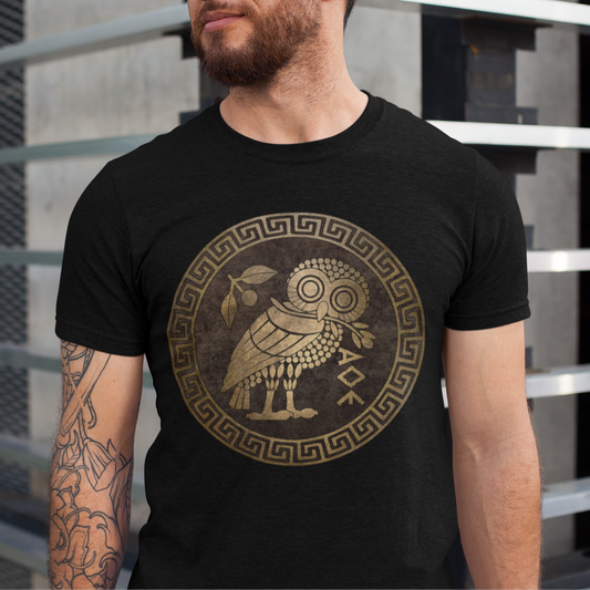 Athenian Owl - Symbol of Athena and Athens T-shirt