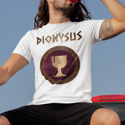 Dionysus Greek God of Festivals, Wine and Parties - Gods of Olympus T-shirt