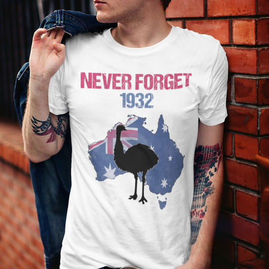 Emu War 1932 - Never Forget - Funny Australian History T-shirt