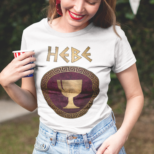 Hebe Greek Goddess of Youth and Cupbearer of the Gods - Greek Mythology T-shirt