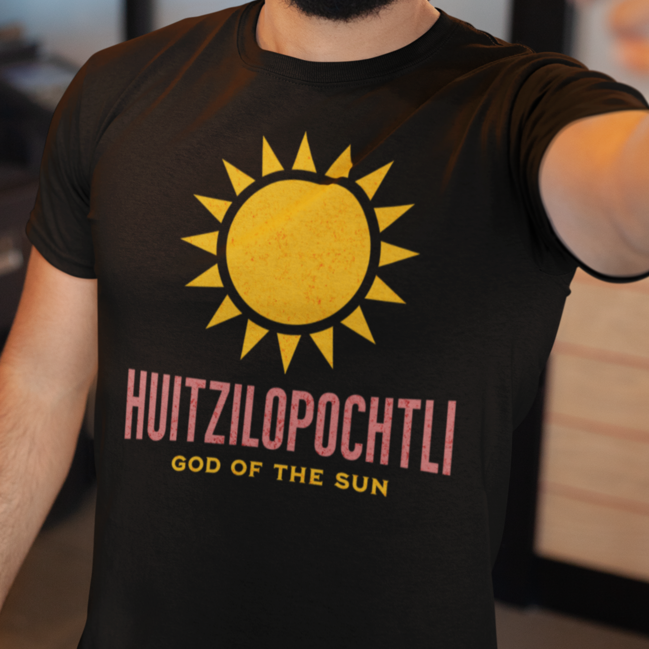 Huitzilopochtli Aztec God of the Sun and War - Aztec Mythology T-shirt