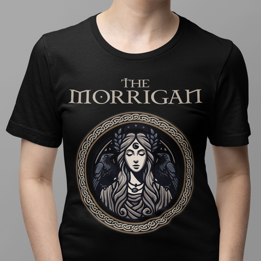 The Morrigan Celtic Goddess of Witchcraft - Celtic Mythology T-Shirt