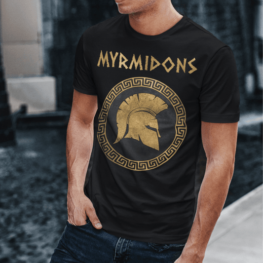 Myrmidons Warriors of Pythia and Achilles T-Shirt