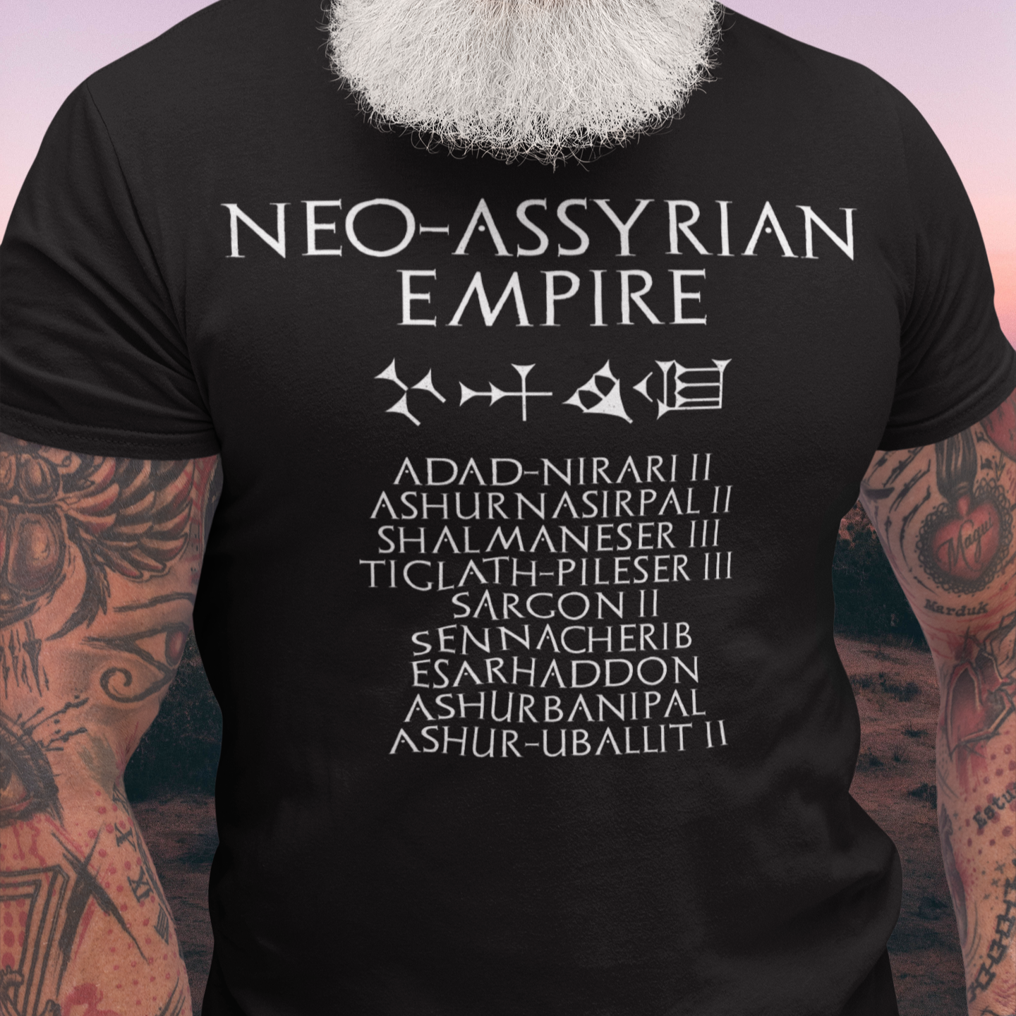 Neo-Assyrian Empire - Neo-Assyrian Kings and Cuneiform Assyria T-Shirt