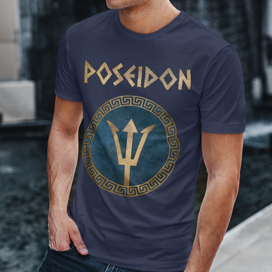 Poseidon Greek God Trident T-Shirt