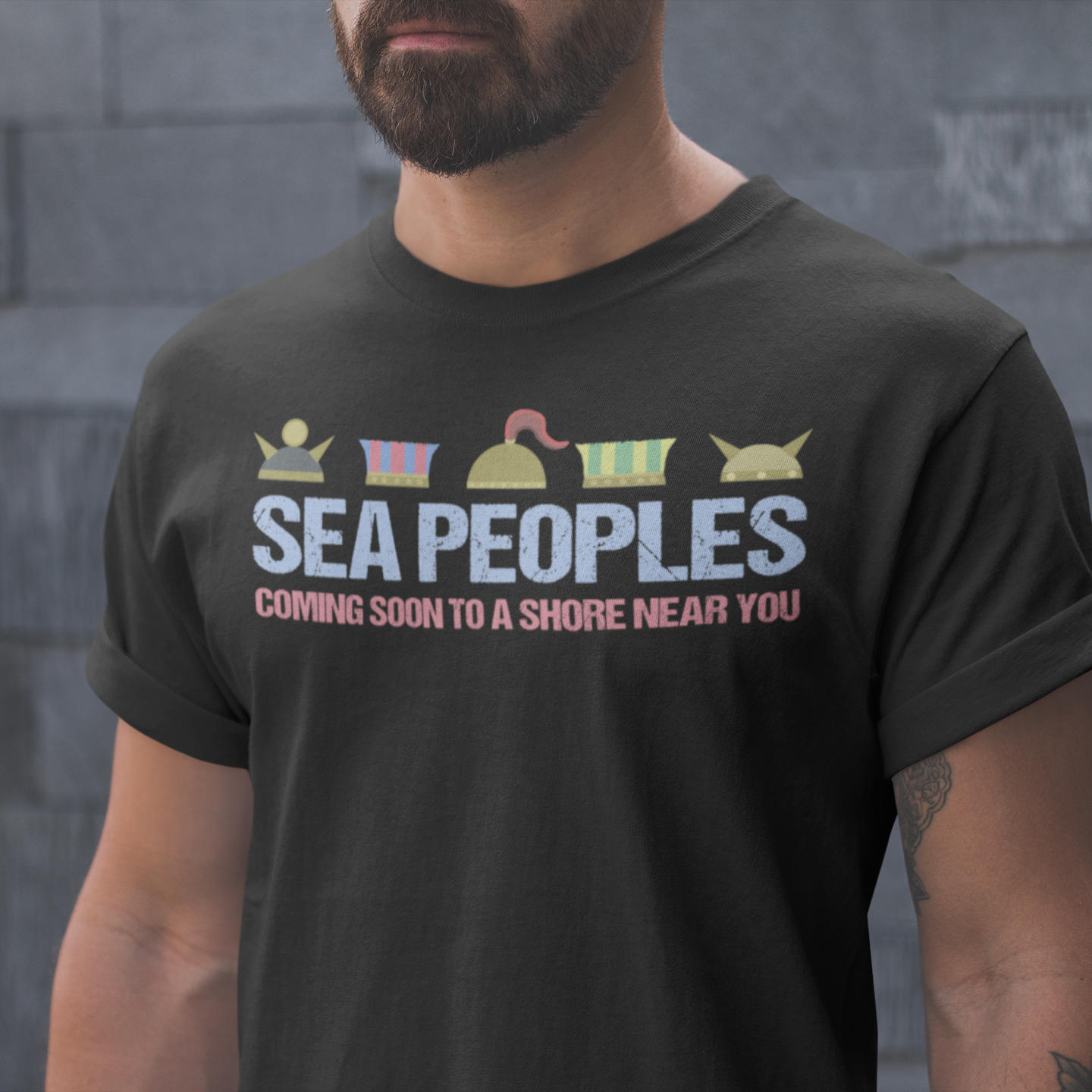 Sea Peoples - Coming Soon to a Shore Near You - Bronze Age Collapse - Funny Ancient History T-shirt