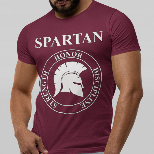 Spartan Warrior Virtues of Sparta Helmet T-shirt