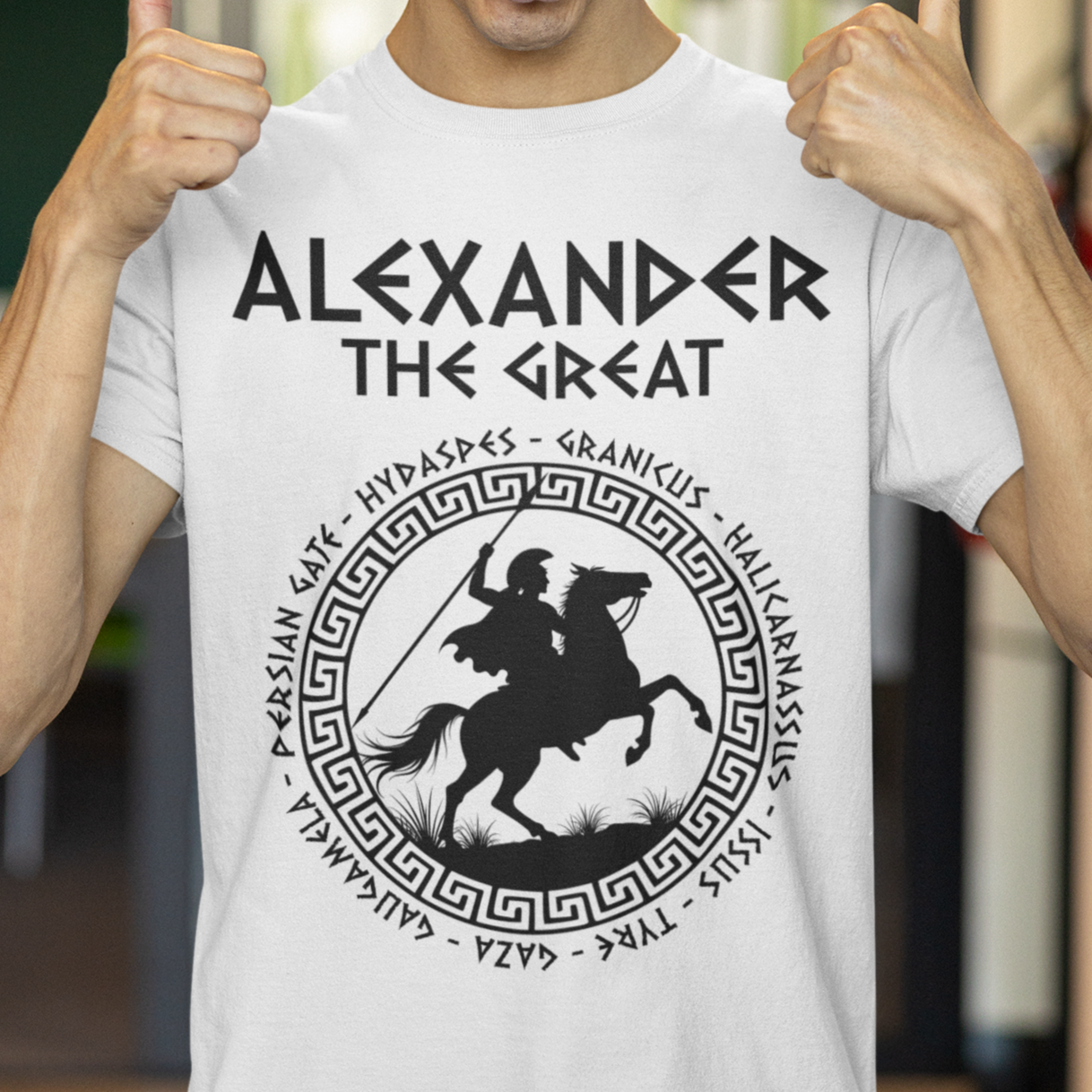 Alexander the Great - King of Macedon - Alexander and Bucephalus T-shirt