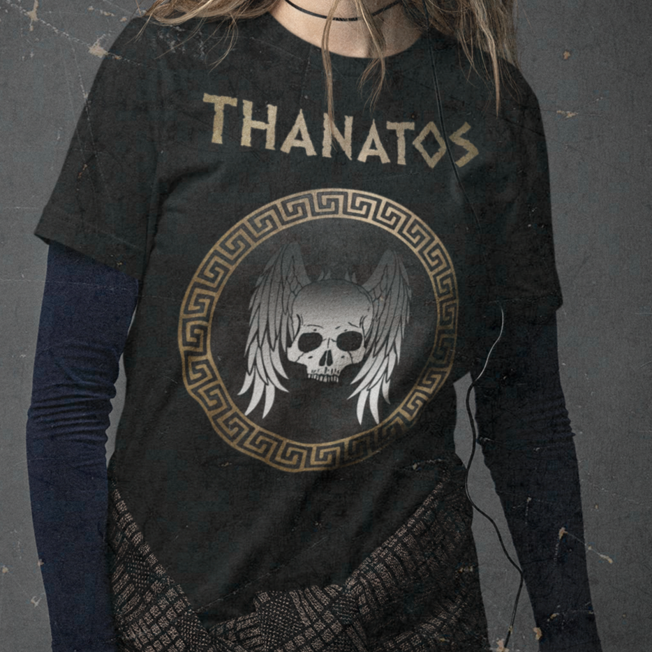 Thanatos Ancient Greek God T-Shirt