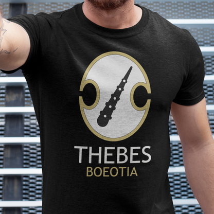 Thebes - Ancient Boeotia Greece - Boeotian Shield - Theban Sacred Band T-Shirt