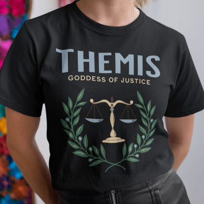 Themis Greek Goddess of Justice - Ancient Greek Mythology T-shirt